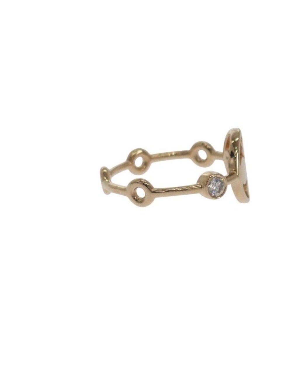 Louis Vuitton Monogram Skin 2 P No 10 Q9 A72 Ring 18K Yellow Gold Diamond - Picture 5 of 10